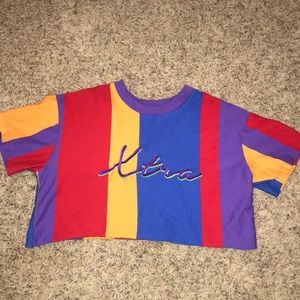 Multicolor Xtra Crop Top